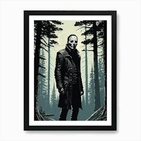 Horror in the Woods Art Print