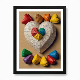 Heart Of Paper Art Print