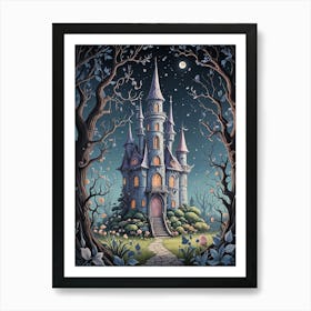 Haunted Fairytale Castle Art Print