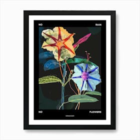 No Rain No Flowers Poster Morning Glory 4 Art Print