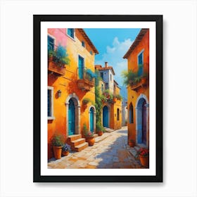 Street In Italy 1 Art Print