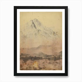 Hokkaido. Winter: Retro Aesthetic Japanese Landscape Wall Art Bedroom Home Decoration Art Print