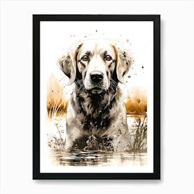 Paws And Whispers The Gentle Dog Art Print