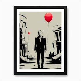 Red Balloons Art Print