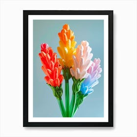 Dreamy Inflatable Flowers Celosia 3 Art Print