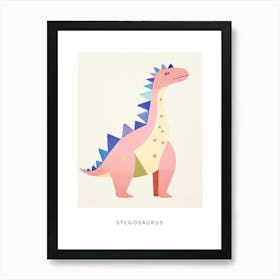 Nursery Dinosaur Art Stegosaurus 3 Poster Art Print