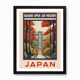Hakone Open Air Museum, Visit Japan Vintage Travel Art 2 Poster Art Print