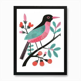 Bird On A Branch 32 Art Print