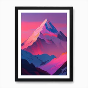 Mount Everest Dreamy Sunset 4 Art Print