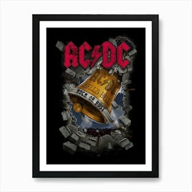 Ac Dc Hells Bell Rock Or Bust Poster Art Print