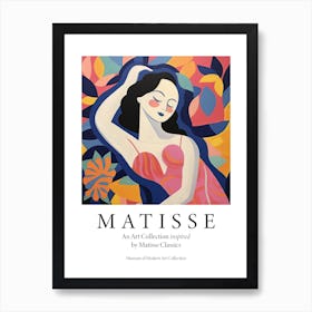 Woman Posing For The Artist, The Matisse Inspired Art Collection Poster Art Print