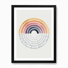 Rainbow Quote Póster