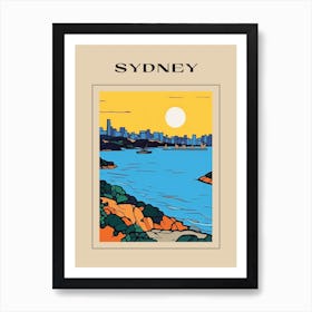 Minimal Design Style Of Sydney, Australia 1 Poster Art Print
