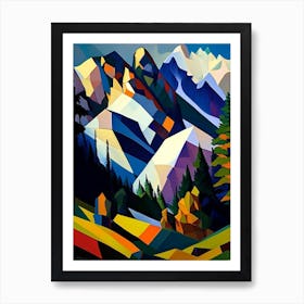Rocky Mountain National Park United States Of America Cubo Futuristic Art Print
