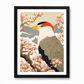 Bird Illustration Crested Caracara 1 Art Print