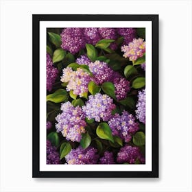 Lilac Still Life Oil Painting Flower Art Print