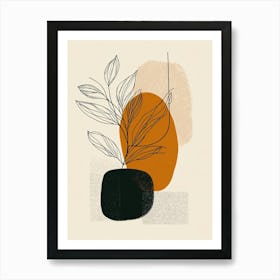 Abstract lines art Art Print