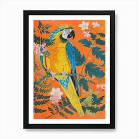 Spring Birds Macaw 1 Art Print