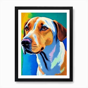 Labrador 2 Fauvist Style Dog Art Print