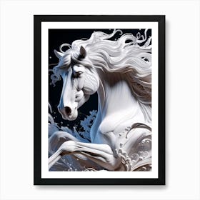 Creative Horse Beauty Illustration Nr 144 Art Print