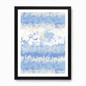 Tie Dyed Blue Art Print