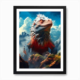 Lizard In The Sky Art Print
