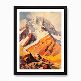 Aconcagua Argentina 2 Mountain Painting Art Print