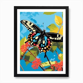Pop Art Pipevine Swallowtail Butterfly 1 Art Print
