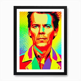 Kevin Bacon Colourful Pop Movies Art Movies Art Print