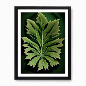 Wormwood Leaf Vibrant Inspired 1 Art Print
