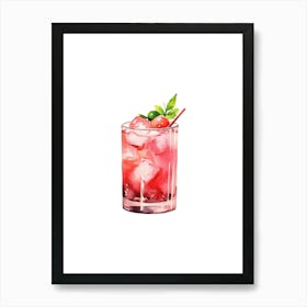 Cocktail Illustration Art Print