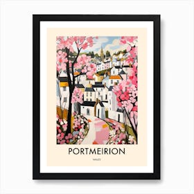 Portmeirion (Wales) Painting 1 Travel Poster Art Print