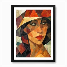 Woman In A Hat 95 Art Print