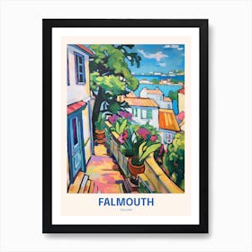 Falmouth England 2 Uk Travel Poster Art Print