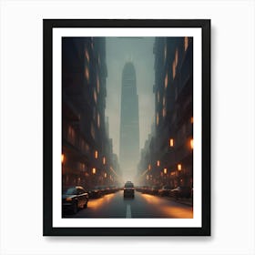 Futuristic City Art Print