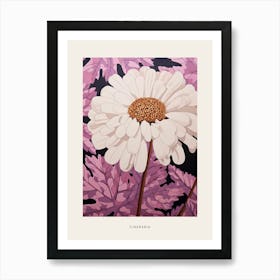 Flower Illustration Cineraria 3 Poster Art Print