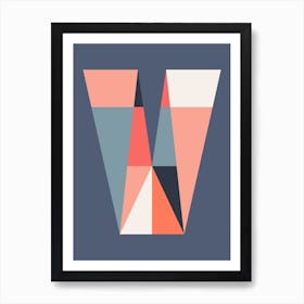 Letter V  Art Print