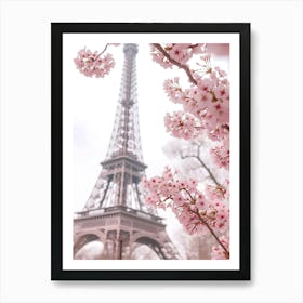 Cherry Blossoms In Paris Art Print