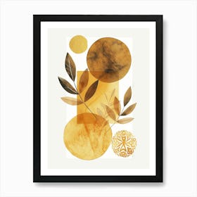 Abstract Gold Canvas Print 1 Art Print