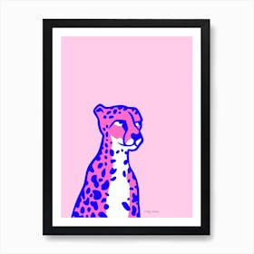 Pink Cheetah Art Print