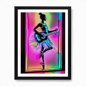 Dancer With Guitar 1 Art Print