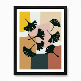 Ginkgo Leaves Art Print