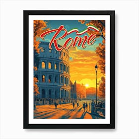 Rome, Italy: Colosseum Adventure Art Print