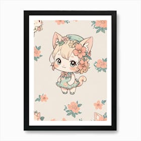 Kawaii Wallpaper Art Print