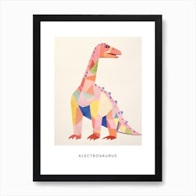 Nursery Dinosaur Art Alectrosaurus 2 Poster Art Print