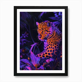 Leopard In The Jungle 48 Art Print