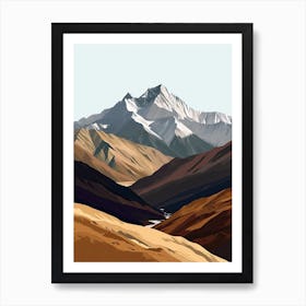 Tibetan Mountains Art Print