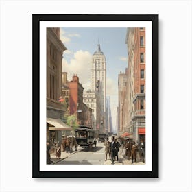 New York City Street Scene 1 Art Print