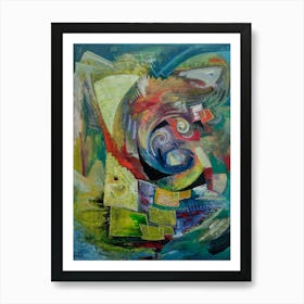 Beautiful Dance of Color, Abstract Acrylic Art Print