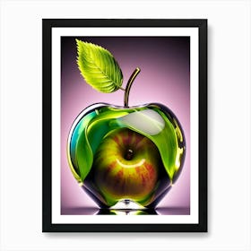 Apple In Glass Art Print